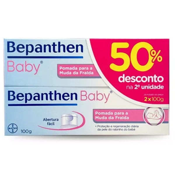 7405688-Bepanthen Baby Pomada Muda Fralda 100G X2 Desconto 502ªUnidade.webp